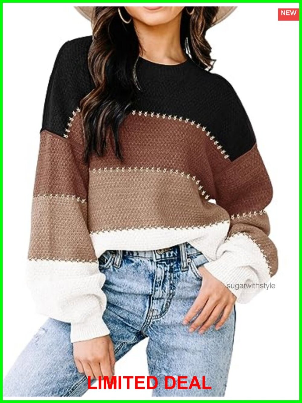 Womens Oversized Batwing Sleeve Sweater Nylon Viscose Knit Pullover